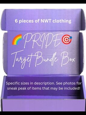 Target PRIDE Clothing Bundle Box- 6 Pieces